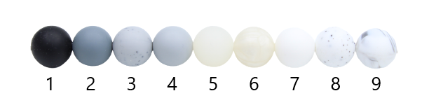 Le nuancier des perles (en 12mm) 2023
