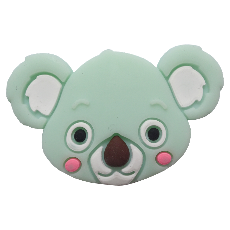 Koala (tête) - Perle en silicone